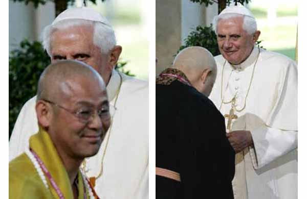 Benedict receives Buddhists in Washington